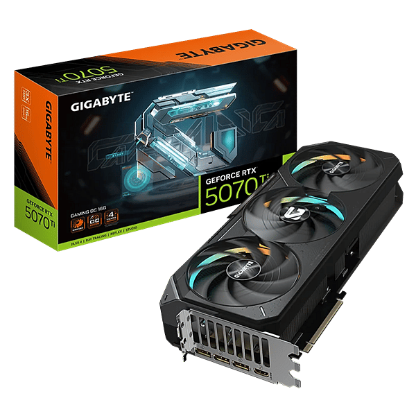 Gigabyte GeForce RTX 5070 Ti Gaming OC 16GB GDDR7 DLSS4  Tarjeta Gráfica Nvidia