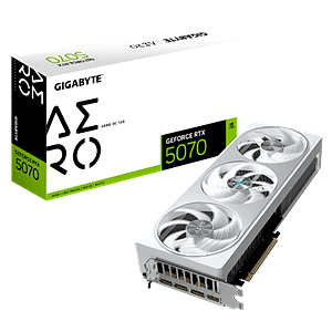 Gigabyte GeForce RTX 5070 Aero OC 12GB GDDR7 DLSS4  Blanca  Tarjeta Gráfica Nvidia