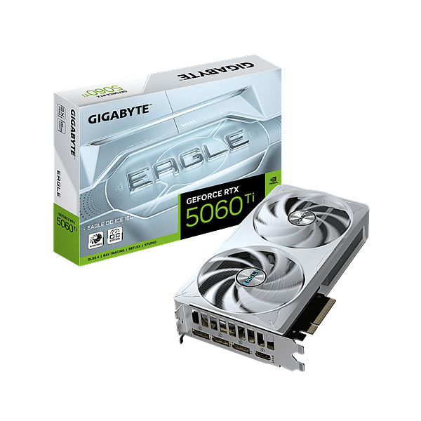Gigabyte GeForce RTX 5060 Ti Eagle OC Ice SFF 16GB GDDR7 DLSS4  Tarjeta Gráfica Nvidia