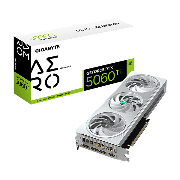 Gigabyte GeForce RTX 5060 Ti Aero OC 8GB GDDR7 DLSS4  Tarjeta Gráfica Nvidia