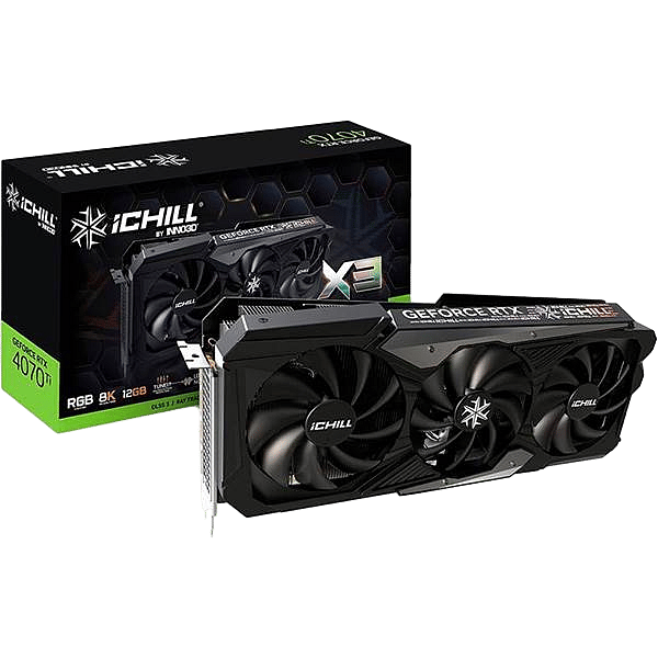 Inno3D GeForce RTX 4070 iChill X3 12GB GDDR6X DLSS3  Tarjeta Gráfica Nvidia