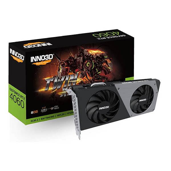 Inno3D GeForce RTX 4060 Twin X2 8GB GDDR6 DLSS3 V2  Tarjeta Gráfica Nvidia