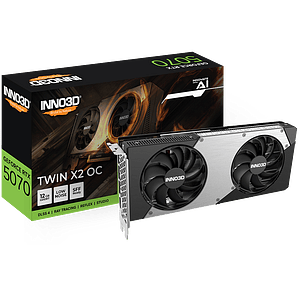 Inno3D GeForce RTX 5070 Twin X2 OC 12GB GDDR7 DLSS4  Tarjeta Gráfica Nvidia