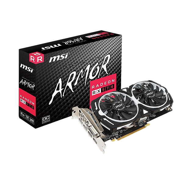 MSI AMD Radeon RX570 Armor OC 4GB  Gráfica