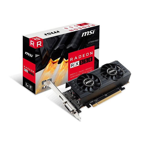 MSI AMD Radeon RX 550 2GT LP OC 2GB  Gráfica