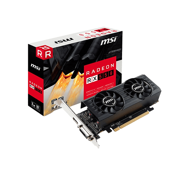 MSI AMD Radeon RX 550 2GT LP OC 2GB  Gráfica