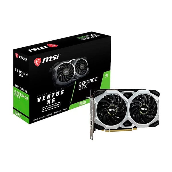 MSI GeForce GTX1660 Ventus XS 6GB OC DDR6  Gráfica