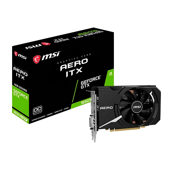MSI GeForce GTX1650 Super Aero ITX OC 4GB  Tarjeta Gráfica