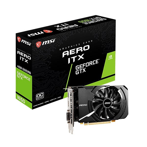 MSI GeForce GTX1650 D6 Aero ITX OC 4GB GD6  Gráfica