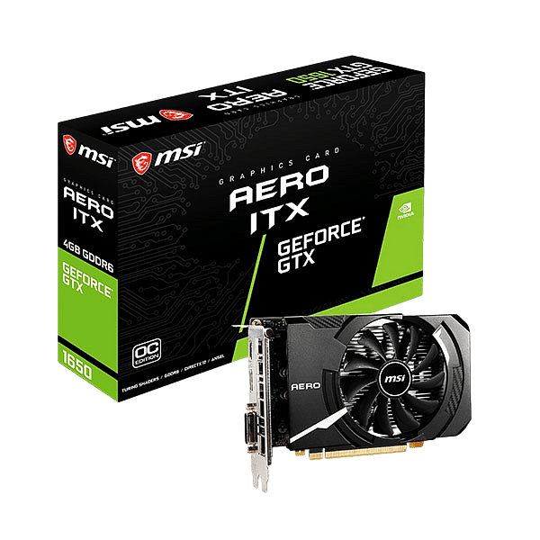 MSI GeForce GTX1650 D6 Aero ITX OC 4GB GD6  Gráfica