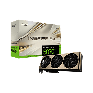 MSI GeForce RTX 5070 Ti Inspire 3X OC 16GB GDDR7 DLSS4  Tarjeta Gráfica Nvidia