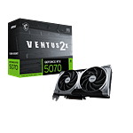 MSI GeForce RTX 5070 Ventus 2X OC 12GB GDDR7 DLSS4  Tarjeta Gráfica Nvidia