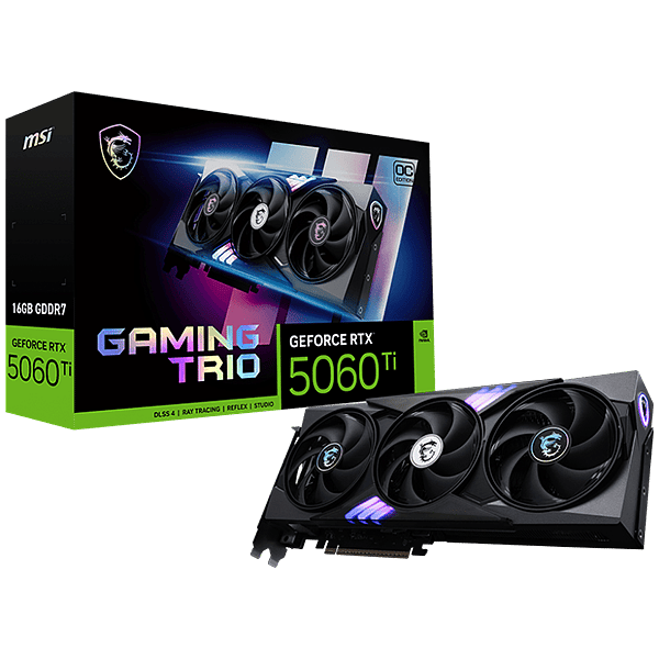 MSI GeForce RTX 5060 Ti Gaming OC 16GB GDDR7 DLSS4  Tarjeta Gráfica Nvidia