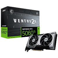 MSI GeForce RTX 5060 Ti Ventus 2X OC Plus 16GB GDDR7 DLSS4 | Tarjeta Gráfica Nvidia
