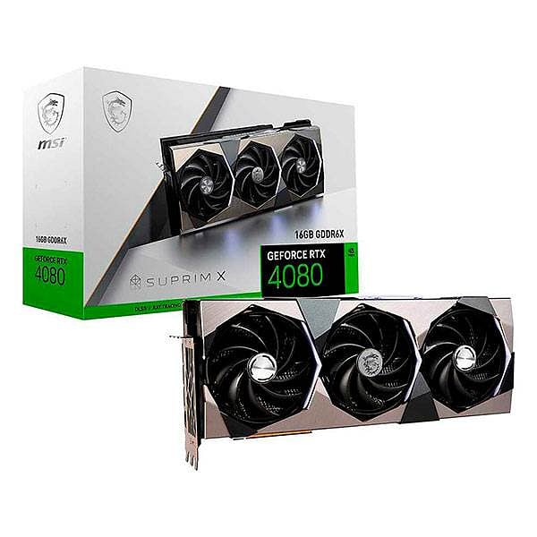 MSI GeForce RTX 4080 Suprim X 16GB GDDR6X DLSS3  Tarjeta Gráfica Nvidia
