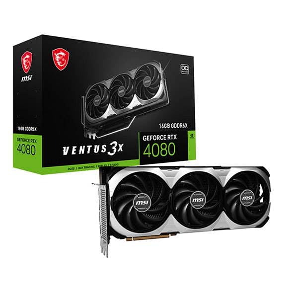 MSI GeForce RTX 4080 Ventus 3X OC 16GB GDDR6X DLSS3  Tarjeta Gráfica Nvidia