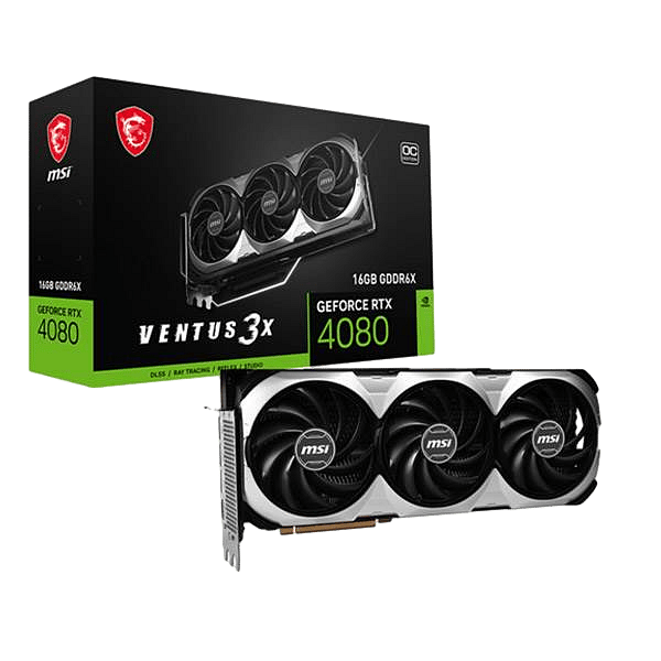 MSI GeForce RTX 4080 Ventus 3X OC 16GB GDDR6X DLSS3  Tarjeta Gráfica Nvidia