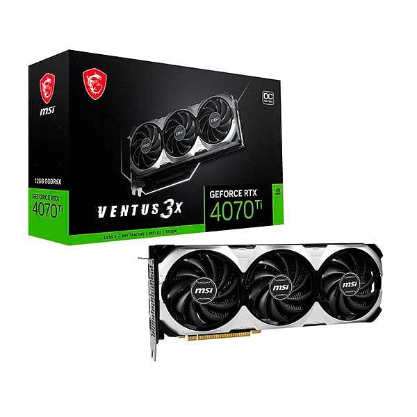 MSI GeForce RTX 4070 Ti Ventus 3X OC 12GB GDDR6X DLSS3  Tarjeta Gráfica Nvidia