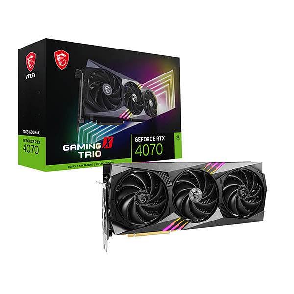 MSI GeForce RTX 4070 Gaming X Trio 12GB GDDR6X DLSS3  Tarjeta Gráfica Nvidia