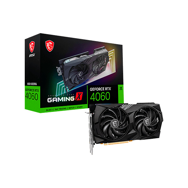 MSI GeForce RTX 4060 Gaming X 8GB GDDR6 DLSS3  Tarjeta Gráfica Nvidia
