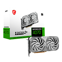MSI GeForce RTX 4070 Ventus 2X White 12GB GDDR6 DLSS3  Tarjeta Gráfica Nvidia