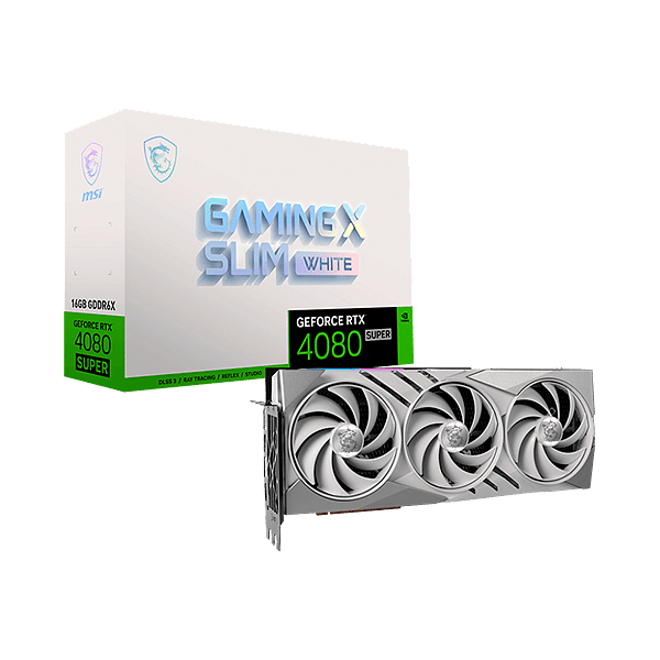 MSI GeForce RTX 4080 Super Gaming X Slim White 16GB GDDR6X DLSS3  Tarjeta Gráfica Nvidia