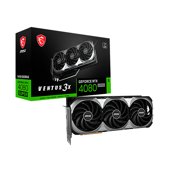 MSI GeForce RTX 4080 Super Ventus 3X 16GB GDDR6X DLSS3  Tarjeta Gráfica Nvidia