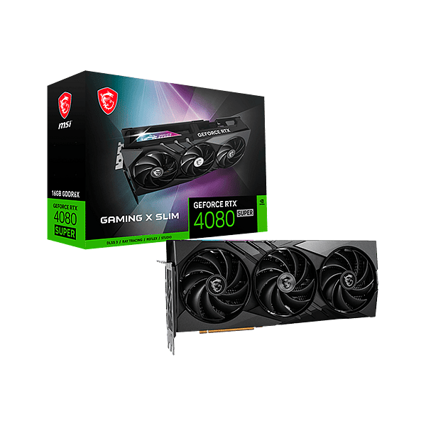 MSI GeForce RTX 4080 Super Gaming X Slim 16GB GDDR6X DLSS3  Tarjeta Gráfica Nvidia