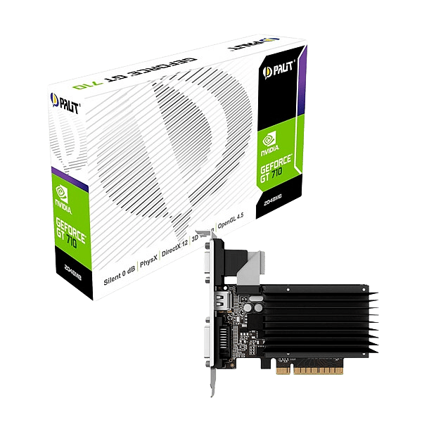 Palit GeForce GT710 Silent 2GB GD3 Low Profile  Gráfica