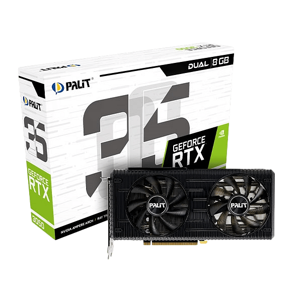 Palit GeForce RTX3050 Dual 8GB GDDR6  Tarjeta Gráfica