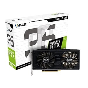 Palit GeForce RTX3050 Dual 8GB GDDR6  Tarjeta Gráfica