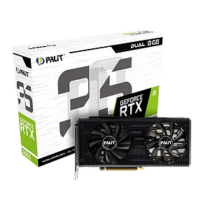 Palit GeForce RTX3050 Dual 8GB GDDR6  Tarjeta Gráfica