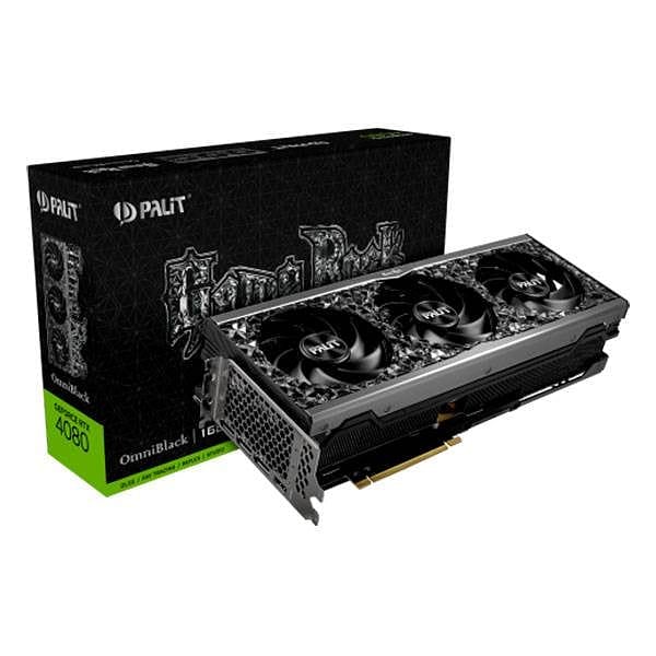 Palit GeForce RTX 4080 Gamerock Omniblack 16GB GDDR6X DLSS3  Tarjeta Gráfica Nvidia
