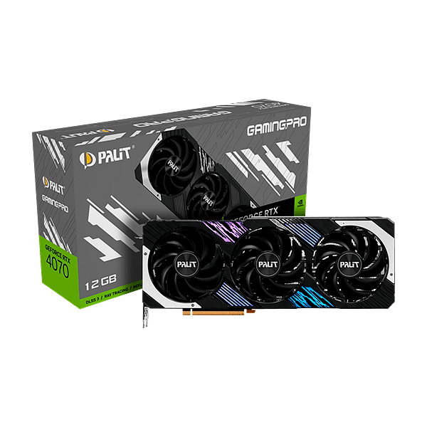 Palit GeForce RTX 4070 Gaming Pro OC 12GB GDDR6X DLSS3  Tarjeta Gráfica Nvidia