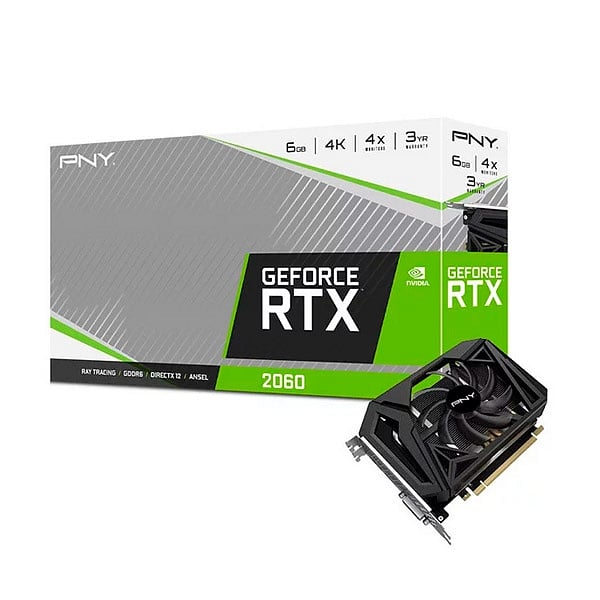 PNY GeForce RTX2060 Single Fan 6GB GD6  Gráfica
