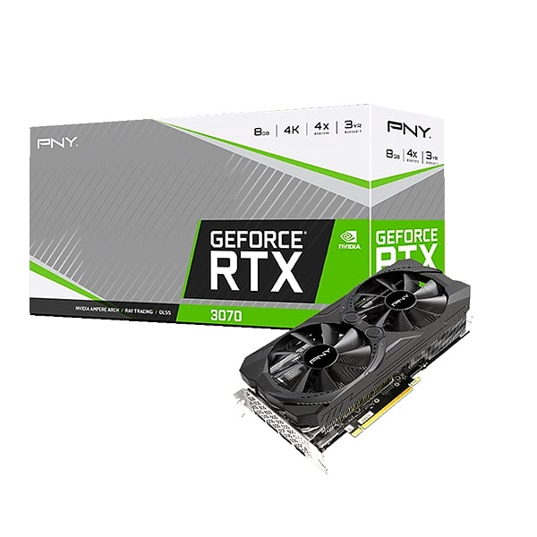 PNY GeForce RTX3070 Dual Fan 8GB GDDR6  Gráfica