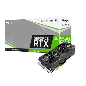 PNY GeForce RTX3070 Dual Fan 8GB GDDR6  Gráfica