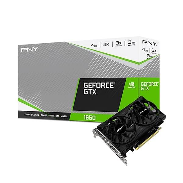 PNY GeForce GTX1650 Dual Fan 4GB GD6  Gráfica