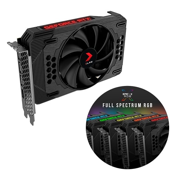 PNY GeForce RTX3060 XLR8 Gaming Revel EpicX RGB Single Fan 12GB GDDR6  Gráfica