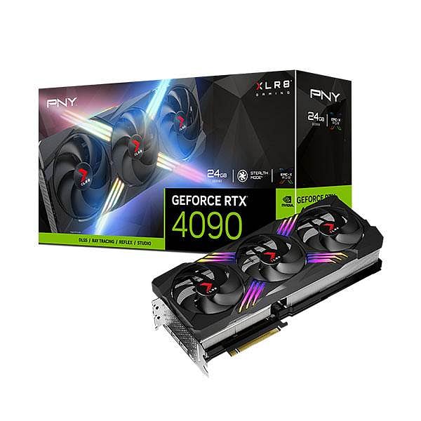 PNY GeForce RTX 4090 XLR8 Gaming Verto OC 24GB GDDR6X DLSS3  Tarjeta Gráfica Nvidia