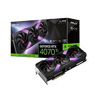 PNY GeForce RTX 4070 Ti XLR8 Gaming Verto Triple Fan 12GB GDDR6X DLSS3 - Tarjeta Gráfica Nvidia
