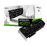PNY GeForce RTX 4070 Ti XLR8 Verto LED Triple Fan 12GB GDDR6X DLSS3  Tarjeta Gráfica Nvidia
