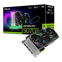 PNY GeForce RTX 5070 Ti ARGB OC Triple Fan 16GB GDDR7 DLSS4 | Tarjeta Gráfica Nvidia