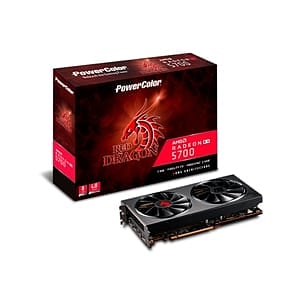 PowerColor Red Dragon Radeon RX5700 XT OC 8GB GDDR6  Tarjeta Gráfica AMD