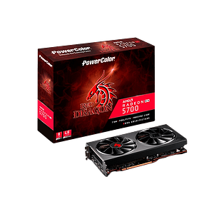PowerColor Red Dragon Radeon RX5700 XT OC 8GB GDDR6  Tarjeta Gráfica AMD
