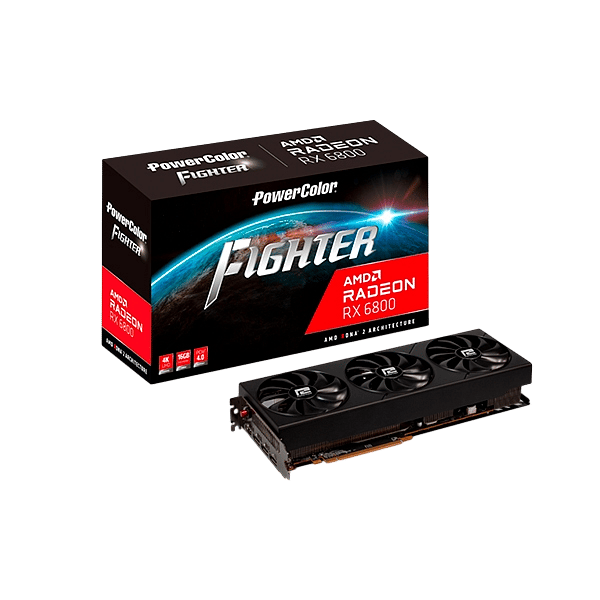 PowerColor Fighter Radeon RX6800 16GB GDDR6  Tarjeta Gráfica AMD