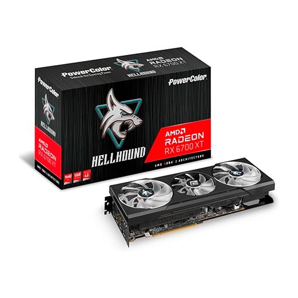 PowerColor Hell Hound Radeon RX6700 XT 12GB GDDR6  Tarjeta Gráfica AMD