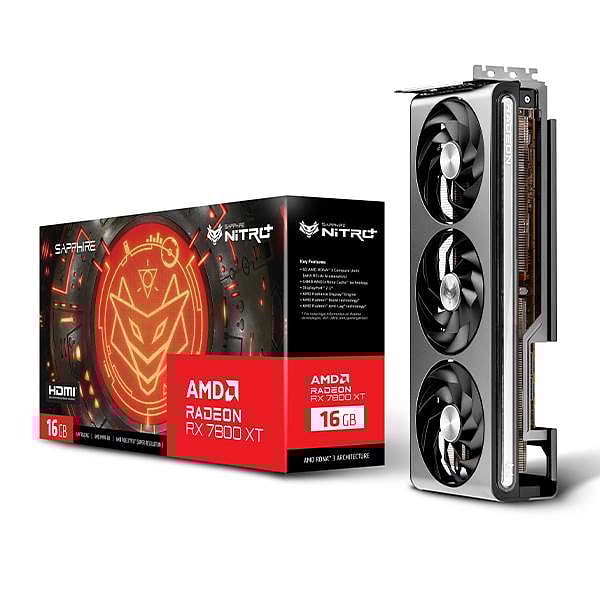 Sapphire Radeon RX 7800 XT Nitro Gaming OC  16GB GDDR6  Tarjeta Gráfica AMD