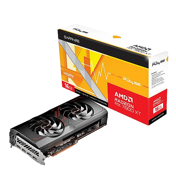 Sapphire Radeon RX 7800 XT Pulse Gaming  16GB GDDR6  Tarjeta Gráfica AMD