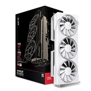 XFX Radeon RX 9070 Swift OC White Gaming 16GB GDDR6 RDNA4  Blanca  Tarjeta Gráfica AMD